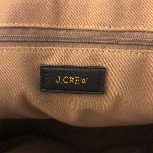 JCREW tote bag - black with gold hardware - Picture 2 of 3
